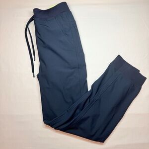 Birddogs Men’s Navy Joggers – Size Large – Lime Green Lined